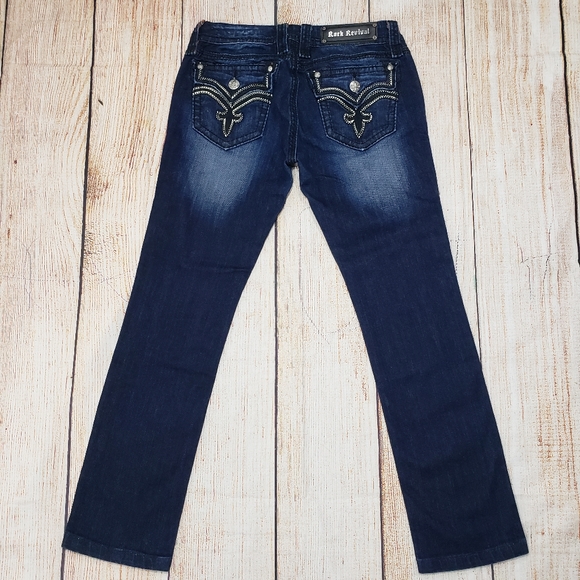 ROCK REVIVAL Jeans Darcy Straight Sz 28 - Picture 6 of 8